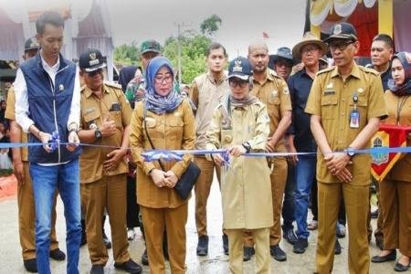 Bupati Lebak Resmikan Jalan Penghubung Desa Sindangmulya  Desa Citeras