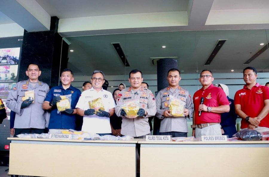 Polda Jateng Gelar Hasil Anev Ops Bersinar Candi 2023 Amankan 5 Kilo S