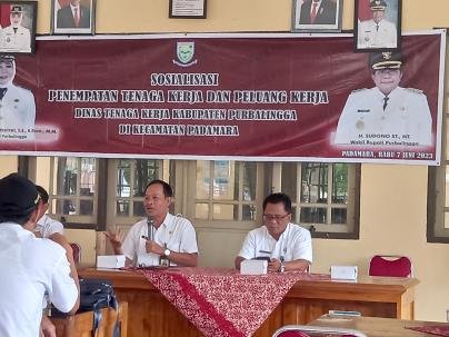 Sosialisasi Penempatan Tenaga Kerja Dan Peluang Kerja Dari Disnaker