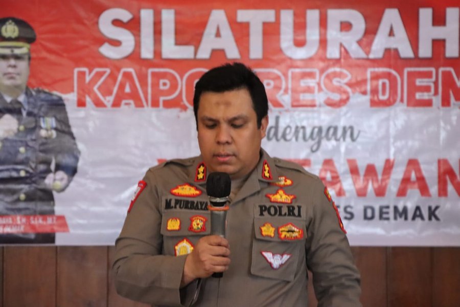 Kapolres Demak Gelar Silaturahmi Dengan Wartawan