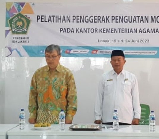 Kasubbag Tu Kemenag Lebak Buka Kegiatan Pelatihan Penggerak Penguatan 