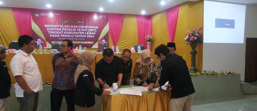 Kpu Lebak Tetapkan Dpt Pemilu 2024, Segini Jumlahnya