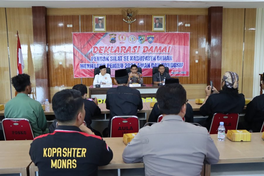 Polres Demak Gelar Deklarasi Damai Pengurus Silat