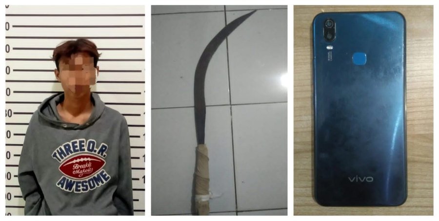 Membawa Senjata Tajam, Seorang Remaja Diamankan Anggota Polres Cilacap