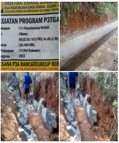Diduga Pengerjaan P3 tgai Di Desa Rancatereup Amburadul