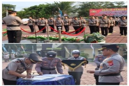 Kapolres Lebak Pimpin Upacara Sertijab Wakapolres Lebak Tiga PJU dan L