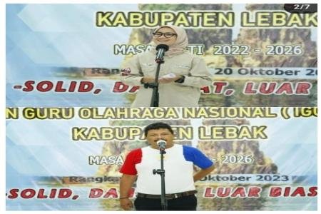 Pelantikan Ketua Dan Pengurus IGORNAS kabupaten Lebak Dihadiri Bupati 