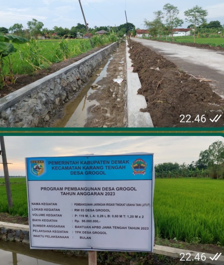 Nama Ketua Tpk Desa Grogol Diduga Hanya Ditempelkan Dipapannama Kegiat