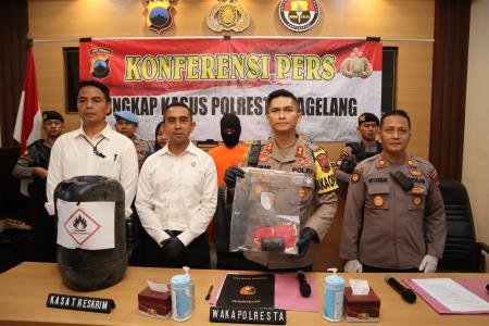PORESTA MAGELANG UNGKAP PENYALAHGUNAAN PENGANGKUT BBM 
