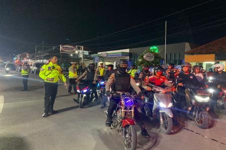 62 MOTOR KENALPOT BRONG TERJARING RAZIA SATLANTAS POLRES DEMAK 