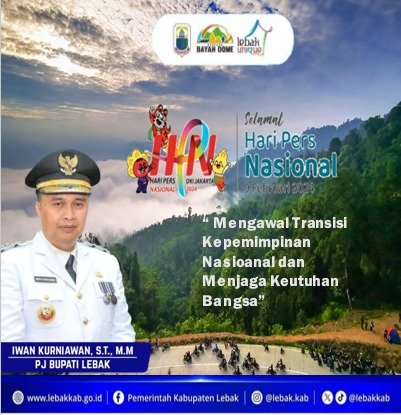 Pemerintah Kabupaten Lebak Mengucapkan Selamat Hari Pers Nasional Tahu