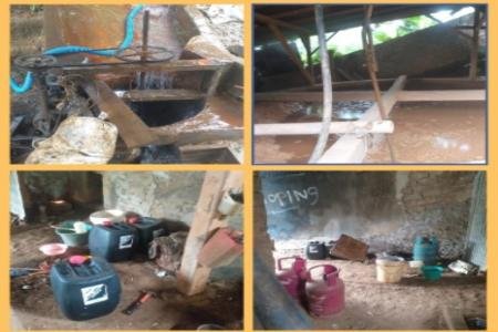 Diduga Seorang Pengusaha Pengolahan Emas Ilegal Berinsial I Di Kecamat