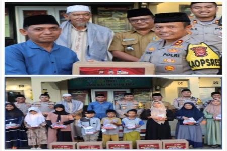 Kapolres Lebak AKBP Suyono SIK Melaksanakan Giat Anjangsana Berikan Sa