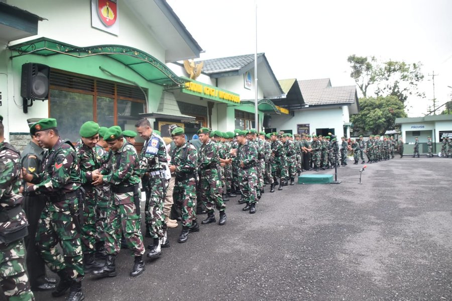 Keluarga Besar Kodim 0707 wonosobo Laksanakan Halal Bi Halal