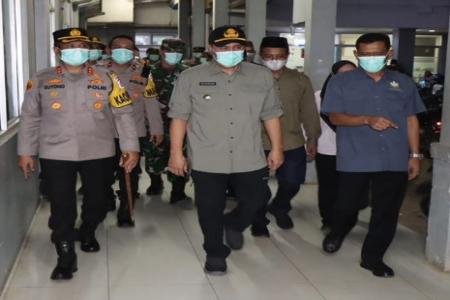 Kapolres Dan Porkopimda Lebak Kunjungi Rumah Saki Lapas Dan Pos Terpad