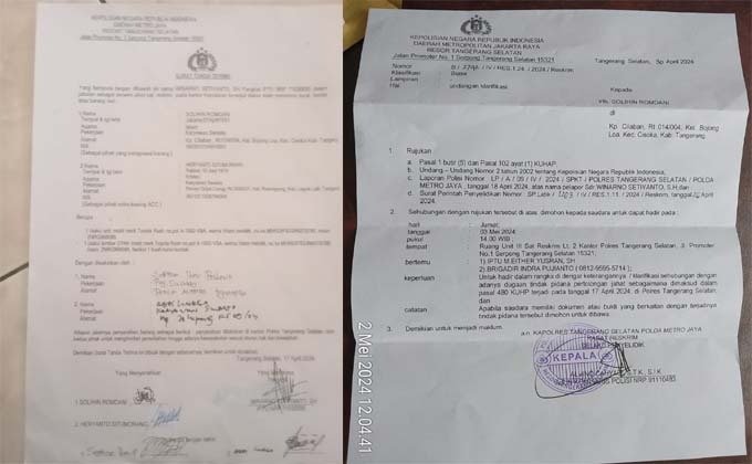 Diduga Membekingi Orang Yang Berpiutang, Oknum Polisi Di Tangerang Dil