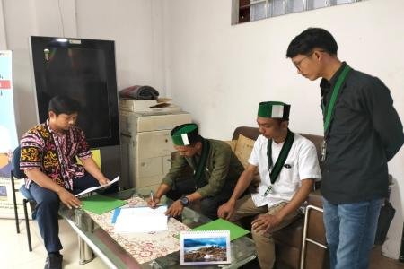 Di Audensi HMI Cabang Pandeglang PPK Proyek DI Cimoyan BBWSC3 Banten M