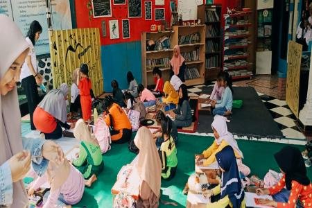 Meriahkan HUT RI Ke79 Pondok Baca Puspita Gelar Berbagai Macam Perlomb