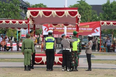 GELAR PASUKAN POLRES DEMAK OPRASI PRAJA  CANDI 