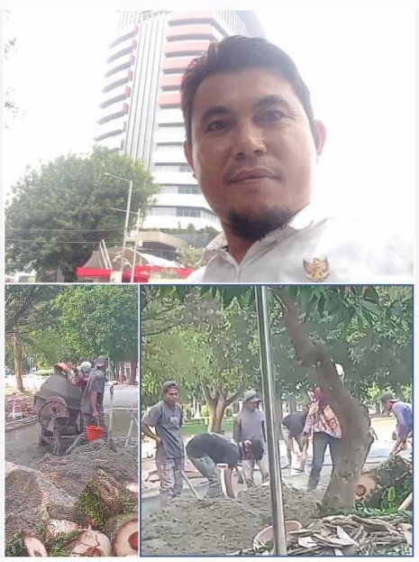 Diduga Cv.suci Pratama Dalam Pengerjaan Rehabilitasi Alun alun Pandegl