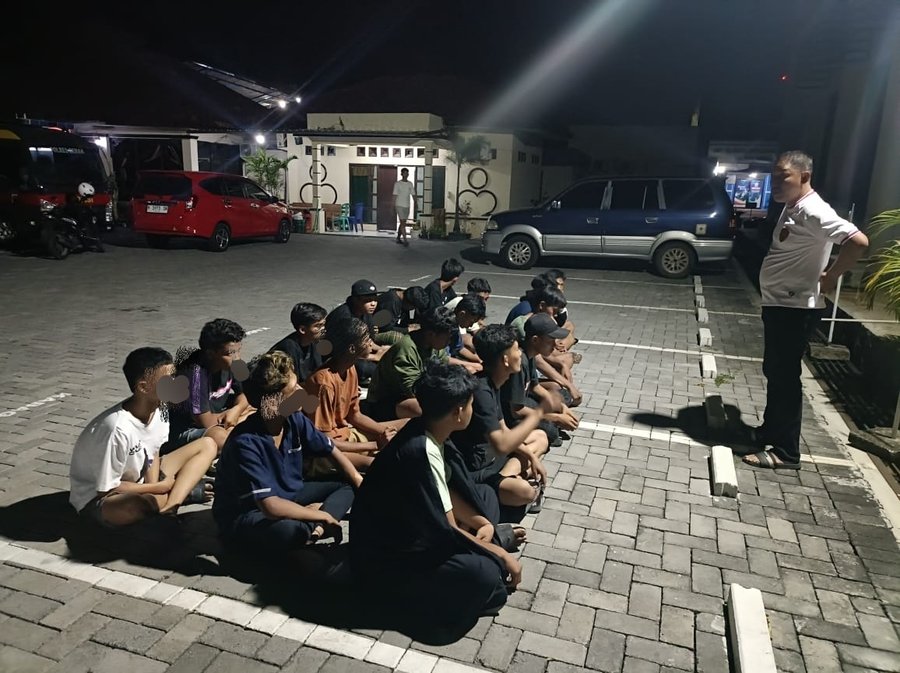 Belasan Motor Balap Liar Di Amankan Polres Demak