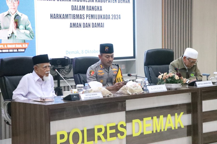 Polres Demak Minta Dukungan M U I Dalam Jaga Kamtibmas