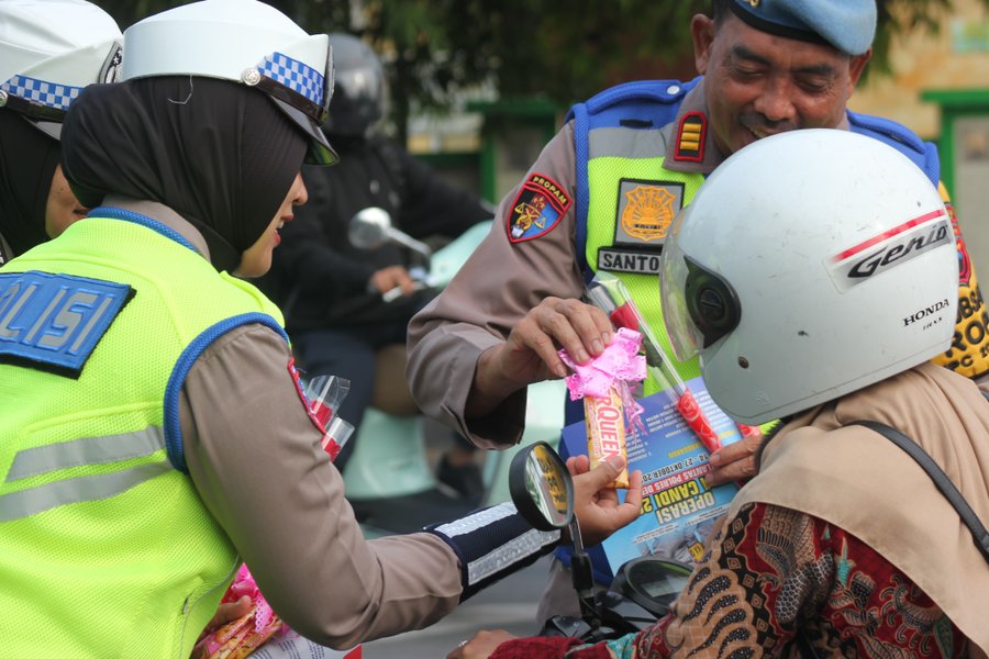 Oprasi Zebra Candi 2024 Polres Demak Lakukan Imbauan Simpatik
