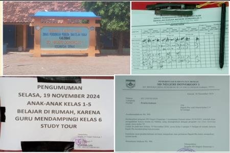 WAKTU KBM SISWA SD N 1 DONOROJO KELAS 1 SAMPAI 5 TERSITA ADANYA WISATA