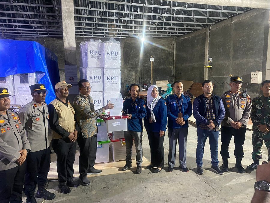 Personel Gabungan Amankan Gudang Logistik Kip Lhokseumawe