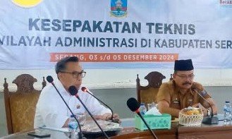 Kepala Kantor Atr  Bpn Kabupaten Serang Hadiri Kegiatan Teknis Batas D