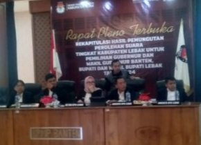 Komisi Pemilihan Umum (kpu) Lebak Mengelar Kegiatan Rapat Pleno Terbuk