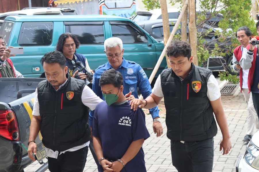 Polres Demak Ungkap Kasus Penganiayaan Driver Ojol Di Pecinan Demak