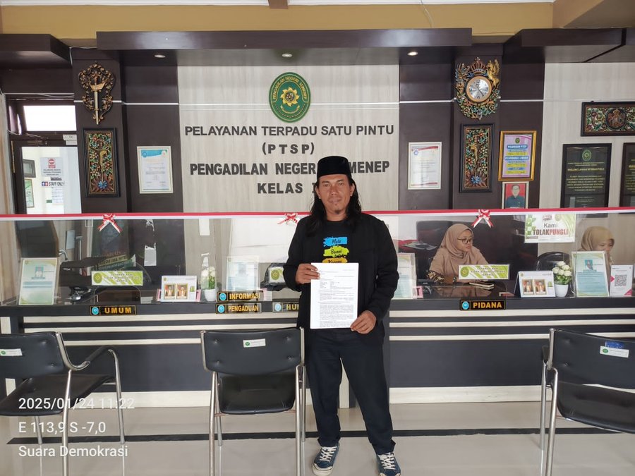 Pimpinan Redaksi Suara Demokrasi Gugat Polres Sumenep Rp 1 Miliar