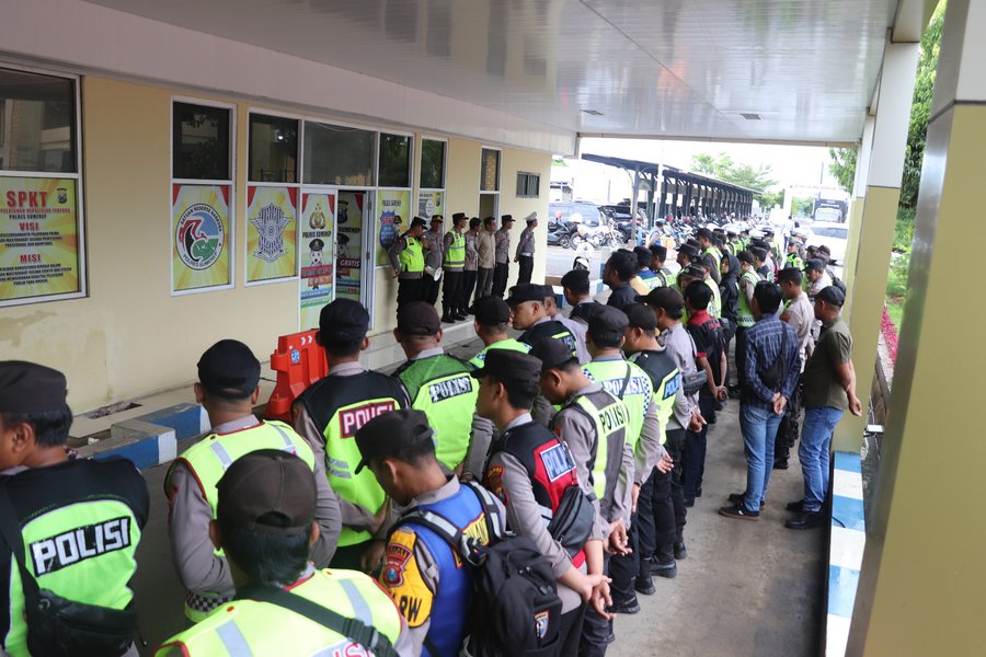 Polres Sumenep Terjunkan 157 Personel Untuk Amankan Kunjungan Menteri 