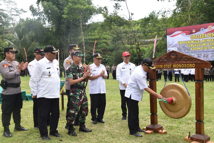 Tmmd Sengkuyung Tahap I Kodim 0707 wonosobo Dibuka Oleh Wakil Bupati