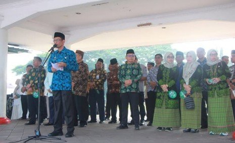 Sekda Lebak Lepas Pawai Tahrib Ramadhan Dan Launching Mobil Layanan Ba