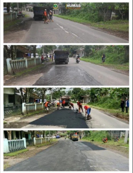 Dpupr Banten Melalui Uptd Pjj Lebak Lakukan Tambal Sulam Jalur Mudik L