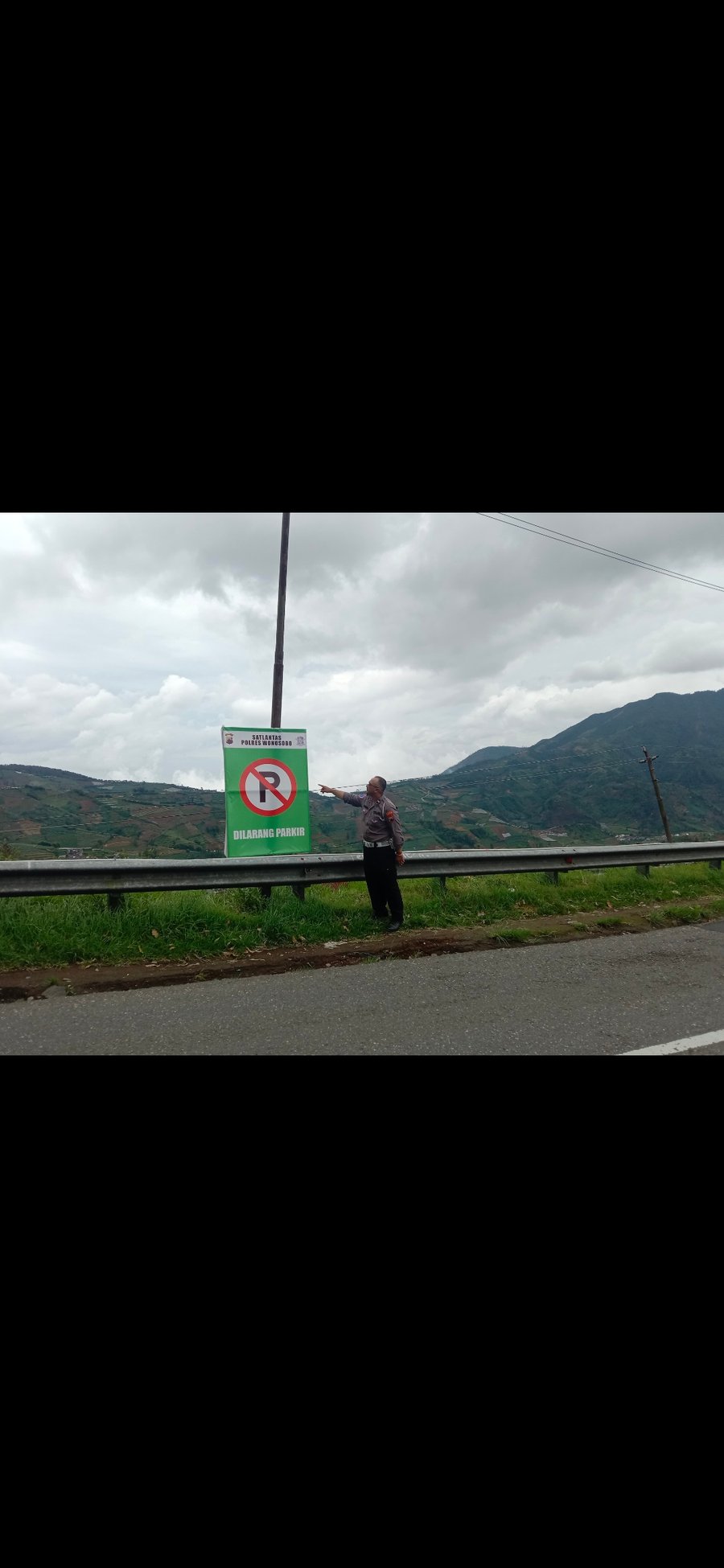 Antisipasi Arus Mudik Lebaran, Sat Lantas Polres Wonosobo Pasang Rambu