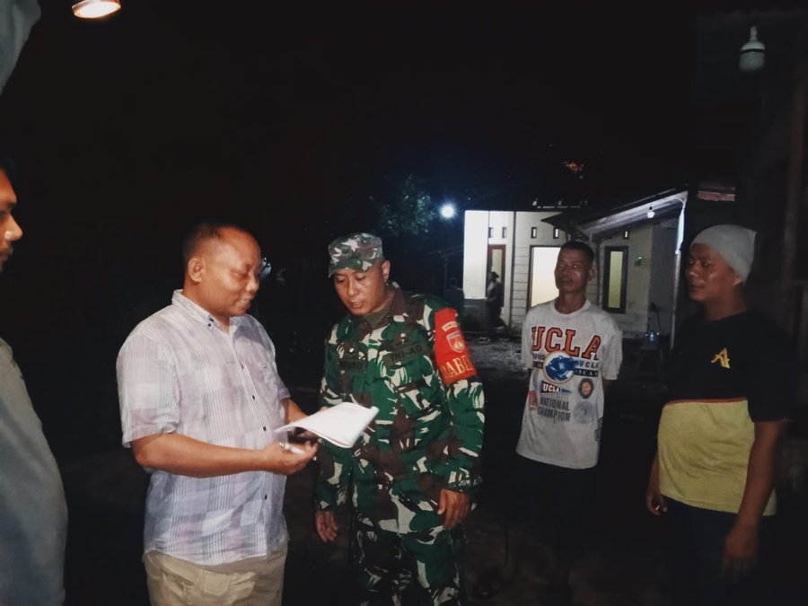 Anggota Kodim Batang, Cepat Dalam Mitigasi Bencana Angin Puting Beliun