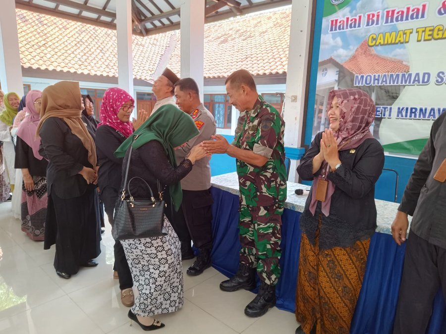 Harmoni Tegal Barat: Pisah Sambut Camat, Danramil Tegal Barat Tekankan