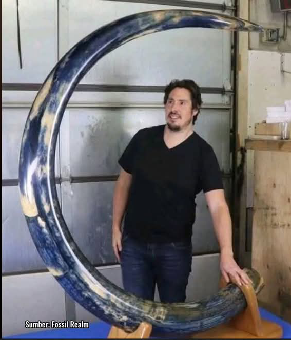 Keajaiban Biru Dari Zaman Es: Gading Mammoth Yang Memukau Dari Alaska