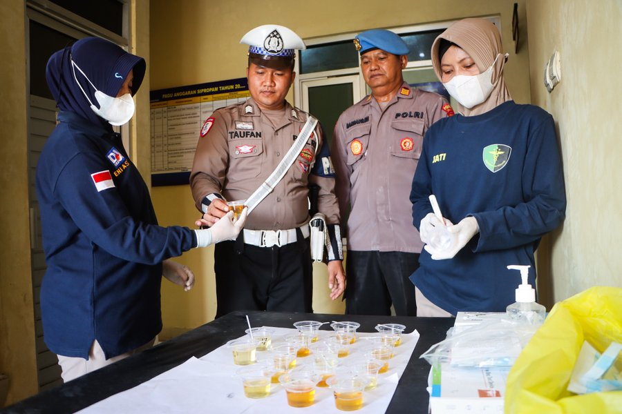 Polres Tegal Kota Gelar Tes Urine Mendadak: Wujud Komitmen Perangi Nar