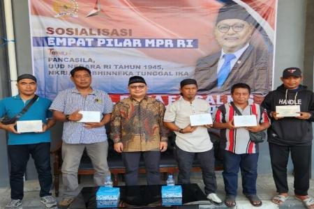 Sosialisasi Empat Pilar Kebangsaan DPR RI Bang Raja Dukung Program Sek