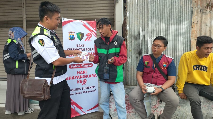 Polres Sumenep Gelar Bhakti Kesehatan Untuk Warga