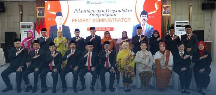 Kepala Kantor Pertanahan Kab. Serang Hadiri Pelantikan Pejabat Adminis