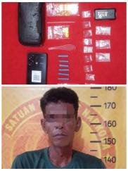 Polres Sumenep Tangkap Pria Pemilik Sabu Dan Inex Di Lokasi Tambak Uda