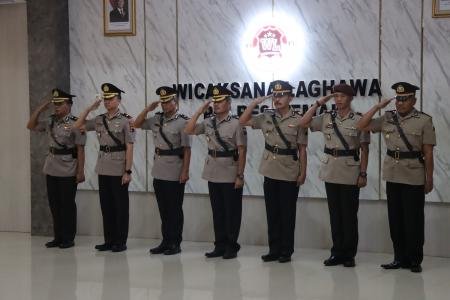 Polres Demak Gelar Sertijab Wakapolres PJU dan Kapolsek Gajah Perkuat 