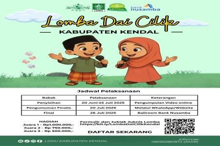 Lomba Dai Cilik LDNU Kendal Siap Digelar Berikut Jadwal dan Hadiahnya