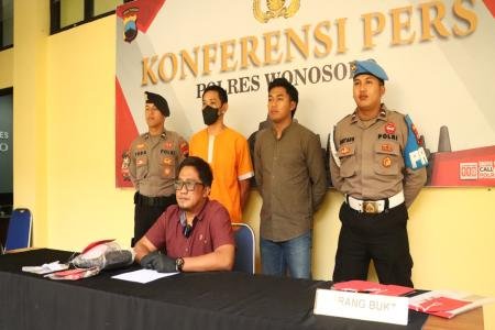 SATRESNARKOBA POLRES WONOSOBO TANGKAP PEMAKAI SABU DI JALAN LINGKAR UT