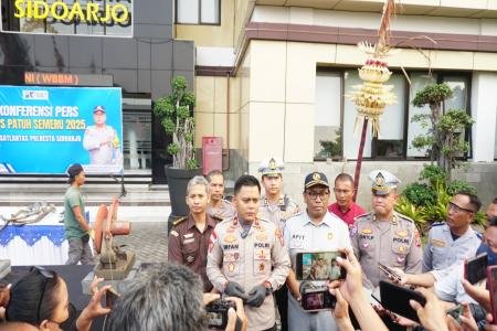 Operasi Patuh Semeru 2025 Polresta Sidoarjo Berhasil Tekan Kecelakaan 